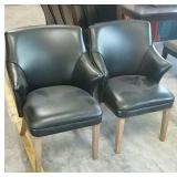 Mid Century style black decor chairs