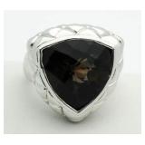 Yurman Style 14.50 ct Smoky Topaz Designer Ring