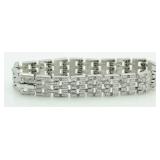 Panther Link 1.00 ct Diamond Tennis Bracelet