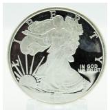 SMI .999 Pure Silver Eagle Proof Coin