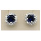 Gorgeous 2.00 ct Sapphire Solitaire Earrings