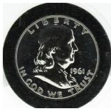 1959 Proof Franklin Silver Half Dollar