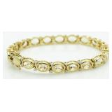 Quality 31.50 ct Morganite Tennis Bracelet