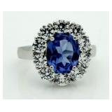 Oval 5.50 ct Tanzanite Fashion Ring