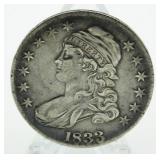 1833 Capped Bust Silver Half Dollar