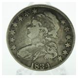 1834 Capped Bust Silver Half Dollar