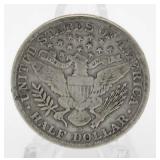 1913-S Barber Silver Half Dollar *Key Date