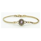 Genuine Amethyst Royale Bracelet