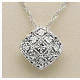 Cushion Cut Diamond Pendant