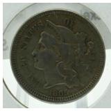 1865 3 Cent Nickel