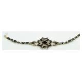 Vintage Style 11.45 ct Onyx Tennis Bracelet