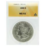 1888 MS61 Morgan Silver Dollar