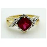 Ruby & Diamond Dinner Ring