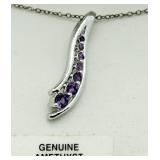 Genuine Amethyst Journey Pendant