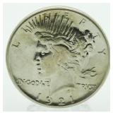 Rare 1921 High Relief Silver Peace Dollar