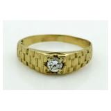 18kt Gold Diamond Solitaire Ring