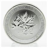 2015 BU 1.5 Ounce Silver Argent Pur Maple Leaf