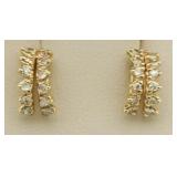 14kt Gold Brilliant Diamond Earrings