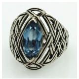 Elegant Aquamarine Dinner Ring