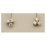 14kt Gold Diamond Earrings