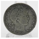 1913-S Barber Silver Half Dollar *Key Date