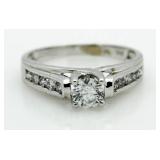 10kt Gold Brilliant 1/2 ct Diamond Solitaire Ring