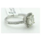 14kt Gold Brilliant 2.93 ct Diamond Solitaire Ring