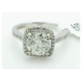 14kt Gold Brilliant 2.93 ct Diamond Solitaire Ring