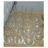 15 piece drinking glass set