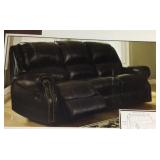 Berkline LEATHER reclining sofa and love seat