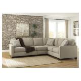 Ashley 166 Khaki Sectional Sofa w