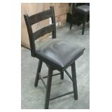 Heavy wood bar stool