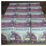 PHILIPS LED 65w bulbs, set of 12