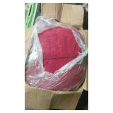 Large crimson been bag chair