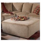 Ashley oversized accent ottoman, caramel