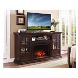 Elements Julia XL Bookcase Fireplace Media Center