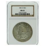 1901-O MS63 Morgan Silver Dollar