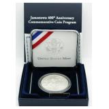 US Mint Jamestown 400th Anniv. Silver Commem.