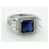 Princess Cut 2.50 ct Sapphire Designer Ring