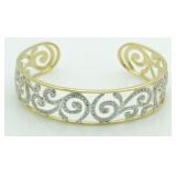 Gorgeous Diamond Accent Cuff Bracelet