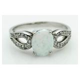 Oval 1.35 ct Opal Designer Ring