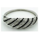 Black & White Fashion Cuff Bracelet