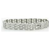 Panther Link 1.00 ct Diamond Tennis Bracelet