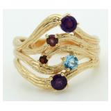 Elegant Gemstone Vintage Style Ring