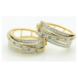 Diamond Accent Hoop Earrings