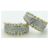 Diamond Accent Hoop Earrings