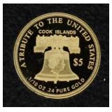 2017 Liberty .999 Pure Gold $5 Coin