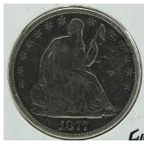 1877 Seated Liberty Silver Half Dollar