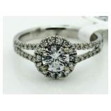 14kt Gold Brilliant 1.09 ct Diamond Solitaire Ring