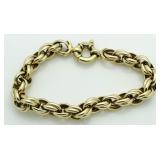 14kt Gold Large 8" Designer Bracelet (HEAVY)